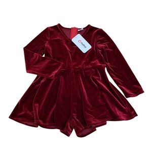Pat Pat girls 3 Y Red‎ Velvet Dress